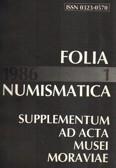 Folia numismatica 1986 - 1 