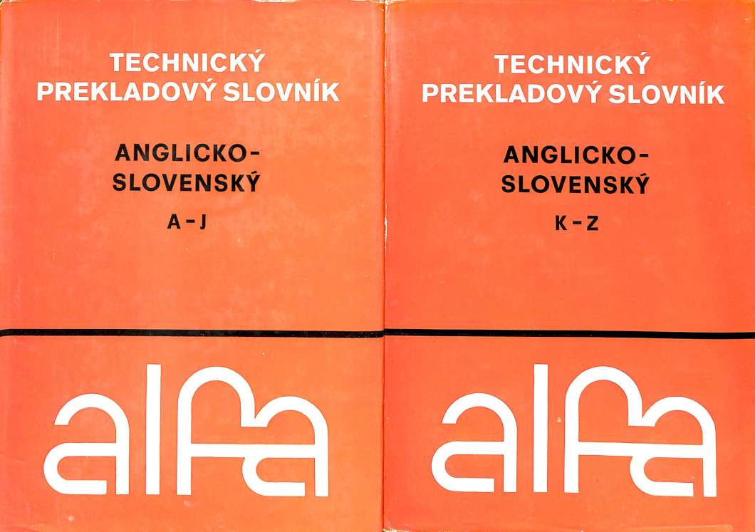 Technický prekladový slovník Anglicko - Slovenský I. II. (1985)