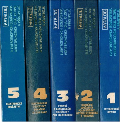 Katalog elektronickch soustek, konstruknch dl, blok a pstroj 1. - 5.
