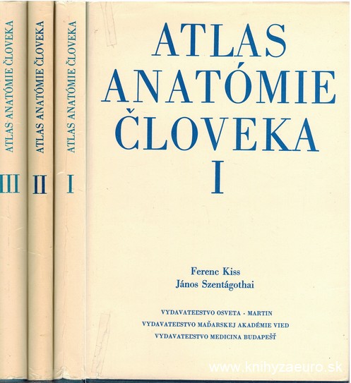 Atlas anatomie loveka I. II. III.