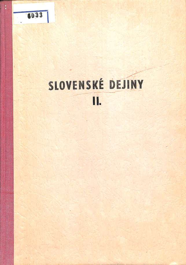 Slovensk dejiny II.