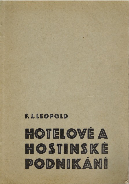 Hotelov a hostinsk podnikn I. II. (1931)