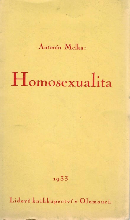 Homosexualita. Studie morln (1933)