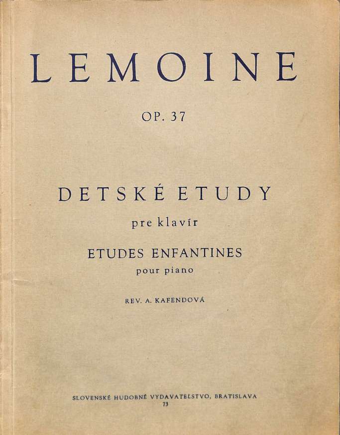 Lemoine Henry - Detsk etudy pre klavr