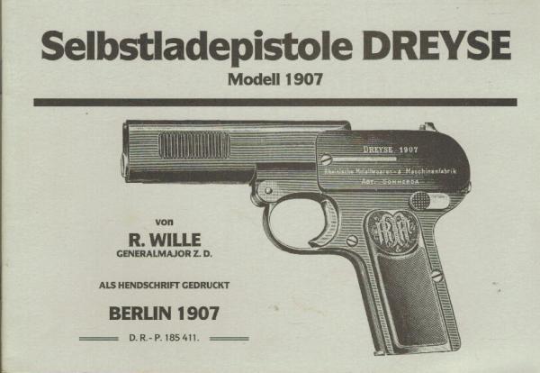 Model 1907 R Selbstlade-Pistole Dreyse Wille Generalmajorz 