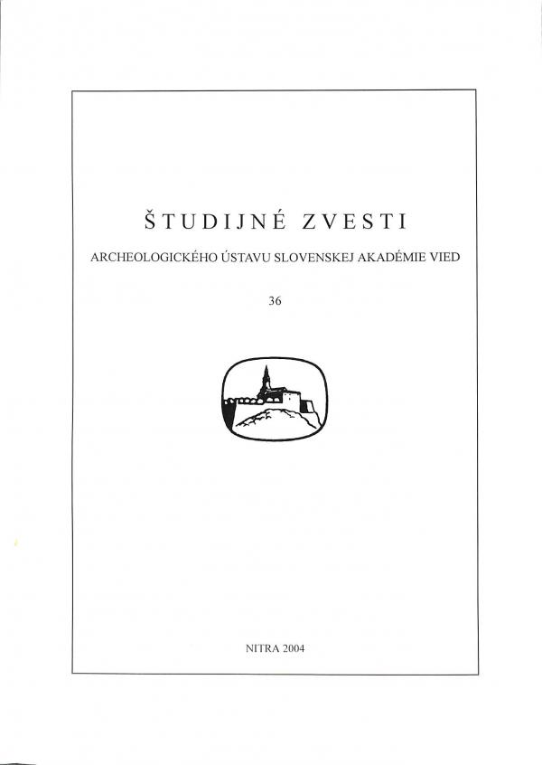 Štúdijné zvesti archeologického ústavu slovenskej akadémie vied 36