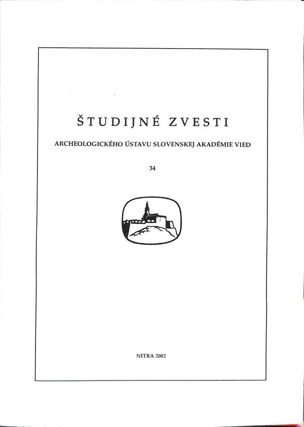 Štúdijné zvesti archeologického ústavu slovenskej akadémie vied 34