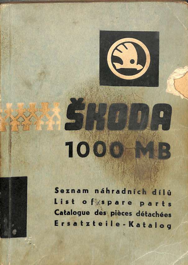 Škoda 1000 MB - Seznam náhradních dílů
