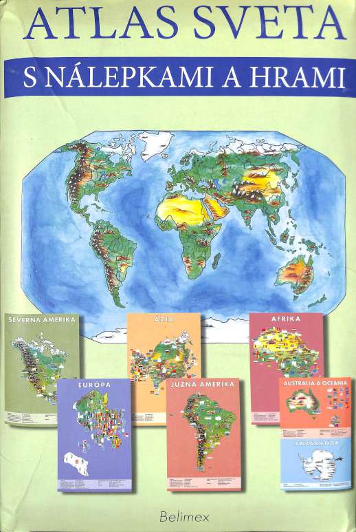 Atlas sveta s nlepkami a hrami