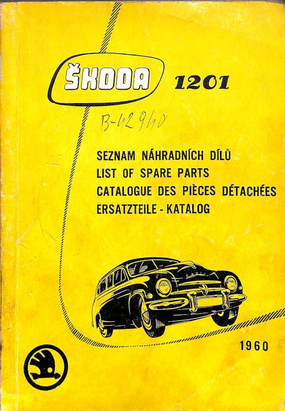 Škoda 1201 - Seznam náhradních dílů