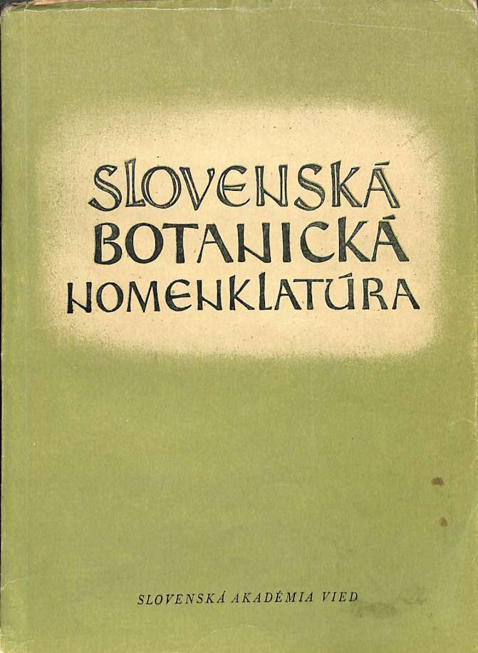 Slovenská botanická nomenklatúra