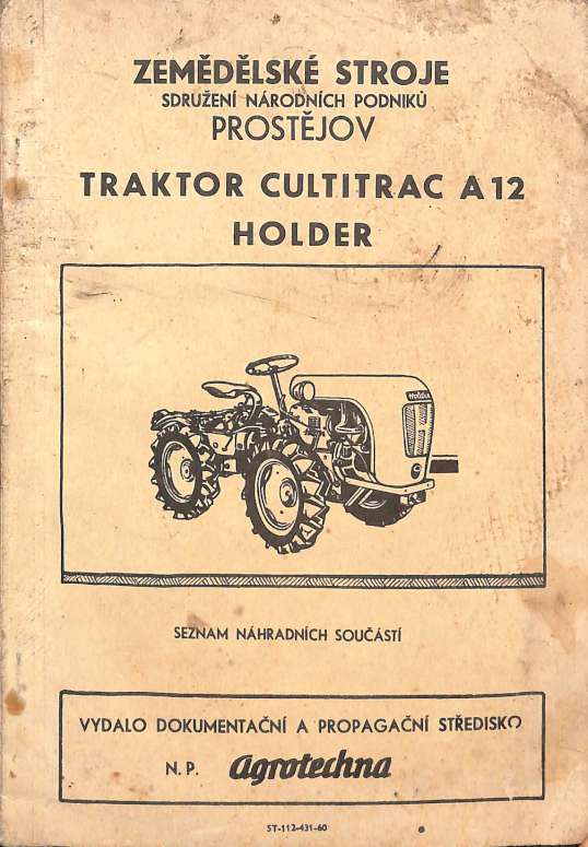 Traktor Cultitrac A12 Holder - Seznam náhradních dílů