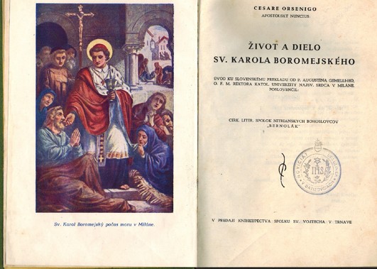 ivot a dielo sv. Karola Boromejskho 